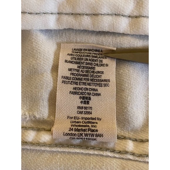 Free People Distressed Denim Jacket Women Small French Terry Removeable Hoodie - Picture 10 of 16